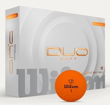 New Wilson Staff 2025 Duo Soft Golf Balls 1-Dozen Orange
