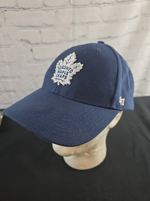 #ad Toronto Maple Leafs #x27;47 Brand Navy Blue Clean Up Adjustable Dad Hat Clean $21.99