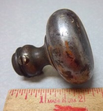Vintage Door knob, rusty silver metal color, nice home decor collectible item