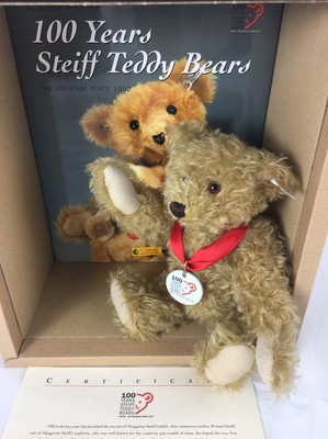 Steiff Teddy Bear with Book 