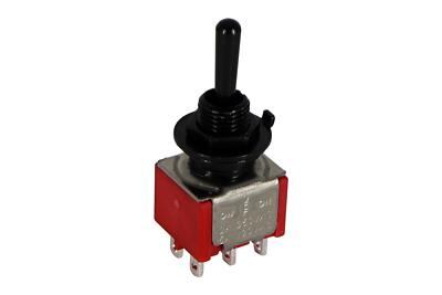 Mini Toggle Switch 3-way On-Off-On Round Lever Black | eBay