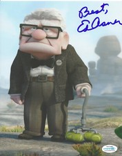 ED ASNER HAND SIGNED AUTHENTIC 'UP' CARL 8X10 PHOTO PIXAR ACTOR PROOF ACOA