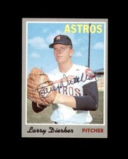 Larry Dierker Signed 1970 Topps Houston Astros Autograph 2