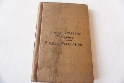 1923 GWR Original Eisenbahnregelbuch Hardcover 