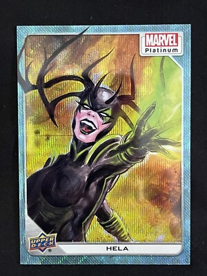 2023 Upper Deck Marvel Platinum HELA Blue Surge Refractor #31 (FREE SHIPPING!)