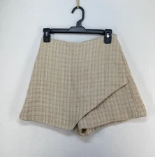 DO+BE Beige Zipper Short Skort Women’s Size S