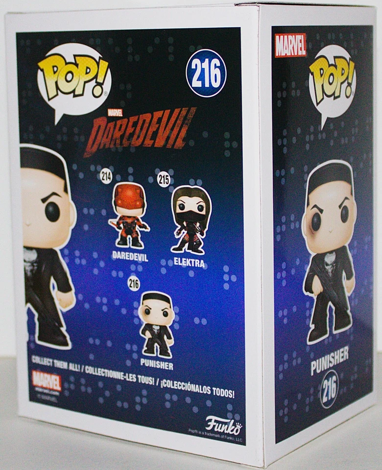 Marvel Daredevil TV Series Punisher Vinyl POP Figure Toy #216 FUNKO NEW MIB Foto 3 de 3
