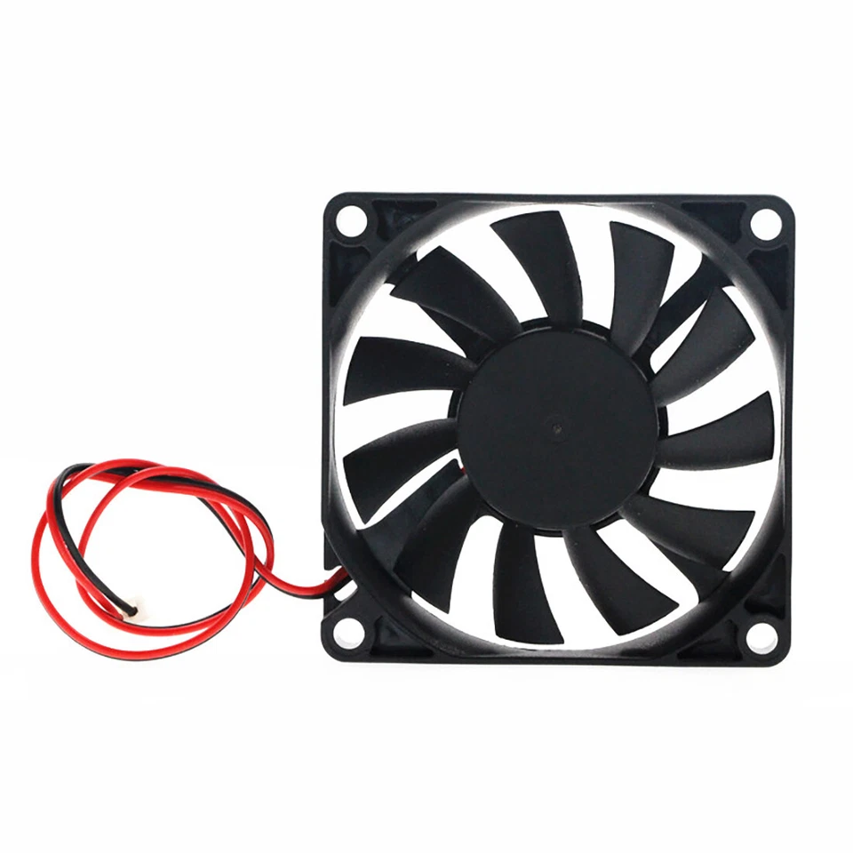 Lüfter, 70 x 70 x 10 mm, 3,7 V~12 V / DC, Starker Ventilator zum Einbau, Kühler - Bild 4 von 4