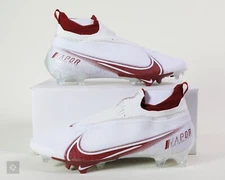 Nike Vapor Edge 360 Elite White Red Football Cleats Men's Size 13 (CV6282-105)