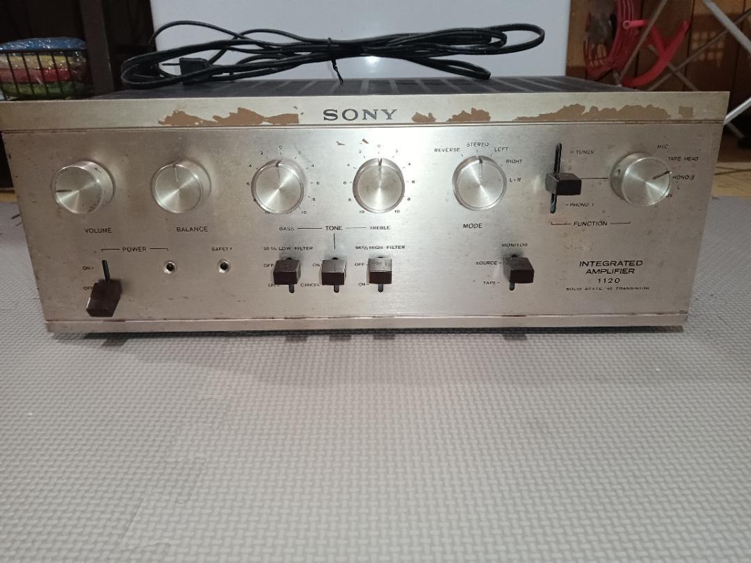 Sony TA-1120 Integrated Amplifier Rare Japan's First Silicon