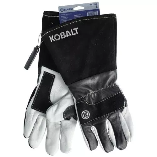 KOBALT PREMIUM QUALITY LAMBSKIN MIG TIG WELDING GLOVES Size Large