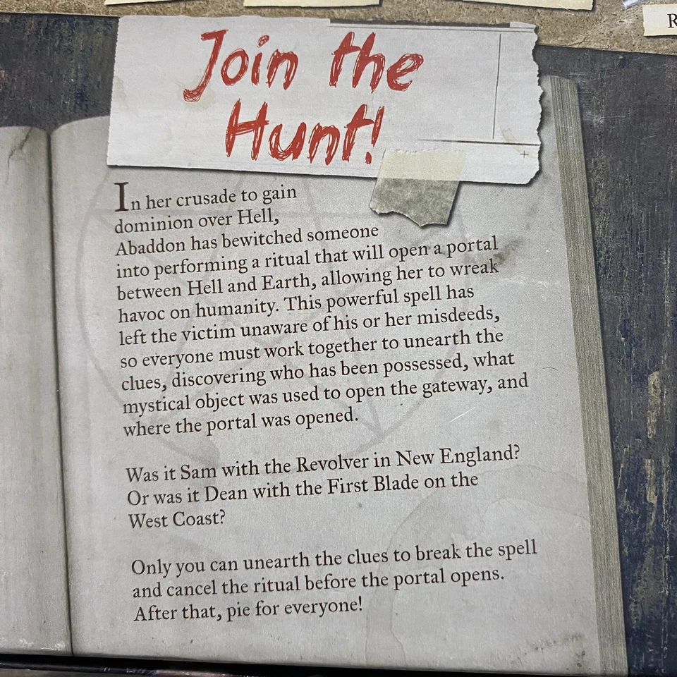 Supernatural Clue Board Game Join the Hunt 2014 Complete Hasbro USAopoly🔥🔥🔥 - Image 4 of 4