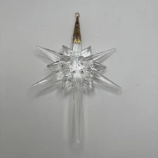 Vintage Atomic Starburst 6”North Star Ornament Golden Tip