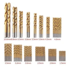 99PCS Drill Bit Set 1.5mm-10mm HSS Titanium Multi Drill Bits Twist Tools US