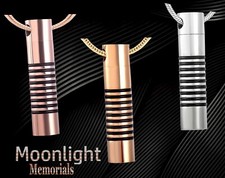 New Embossed Cylinder Cremation Urn Keepsake Ashes Memorial Necklace