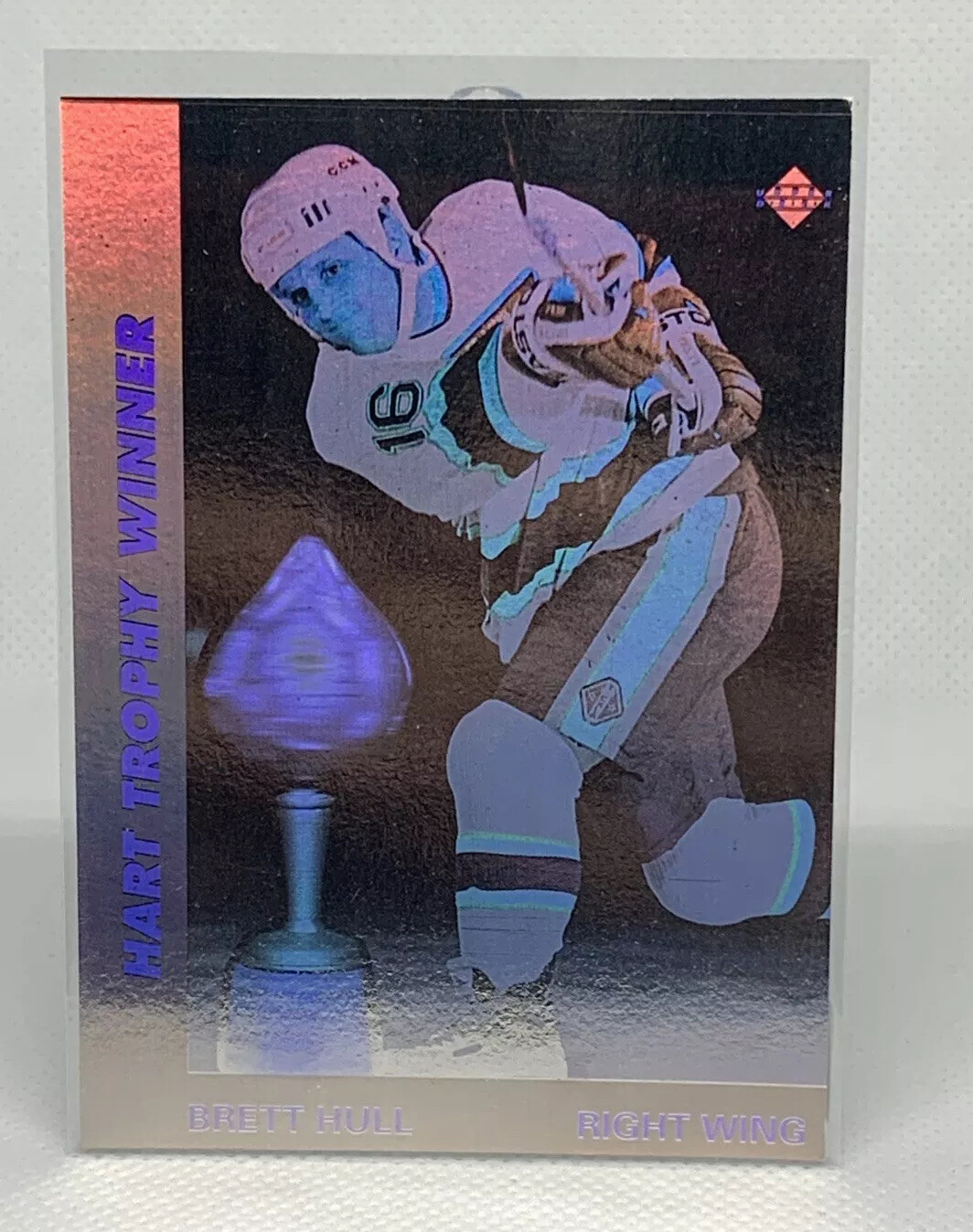 Brett Hull 1991 Upper Deck Hologram #AW3 St. Louis Blues