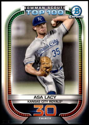 Asa Lacy 2021 Bowman 5x7 Scout's Top 100 #BTP-30 17/49 Royals