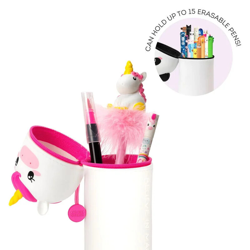 Legami - Kawaii Astuccio Scuola 2 in 1 in Morbido Silicone, Giraffa