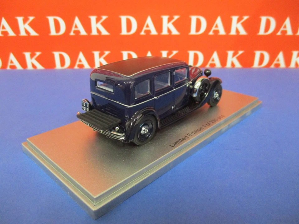 1/43 Modellino Auto Lancia Artena III Series 1933 Blue Black by Kess - Immagine 3 di 4