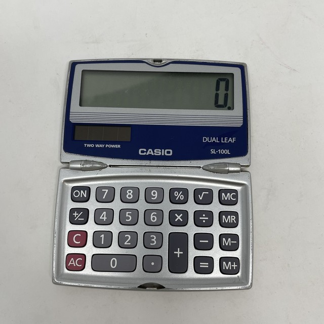 casio dual leaf calculator