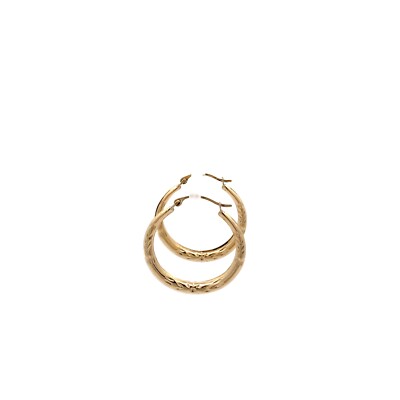 14 Karat Gelbgold 26 x 2 mm DC Creolen #3616900