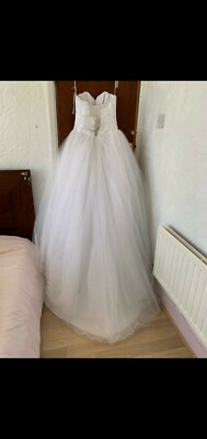 Brandneu Mori Lee Designer Hochzeitskleid mit Schleier Größe 8 neu mit Etikett