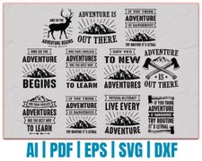 Svg Cricut Files Crafting supply DIGITAL DOWNLOAD - Best Adventure Design