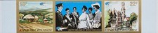 RWANDA RUANDA 1972 510-12 B BELGICA 72 Br&uuml;ssel Stadtbild Br&uuml;gge Dorf k&ouml;nig. Fam.