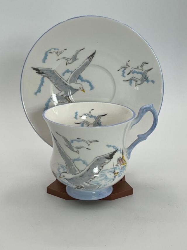 Queen's Rosina Fine Bone China Seagull Cup & Saucer, England eBay