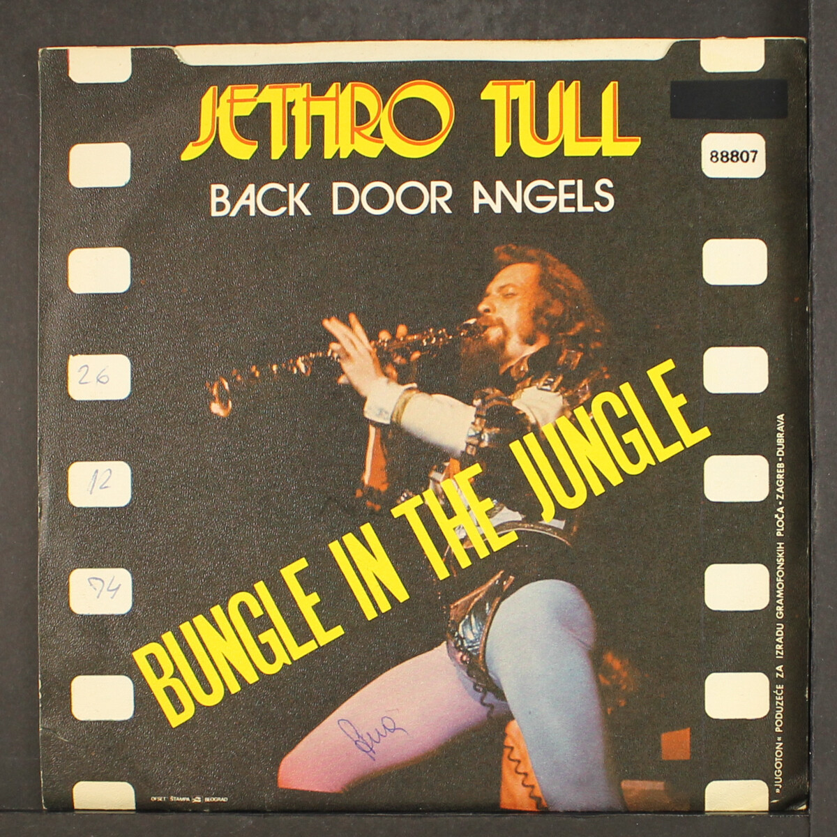 JETHRO TULL: bungle in the jungle / back door angels JUGOTON 7