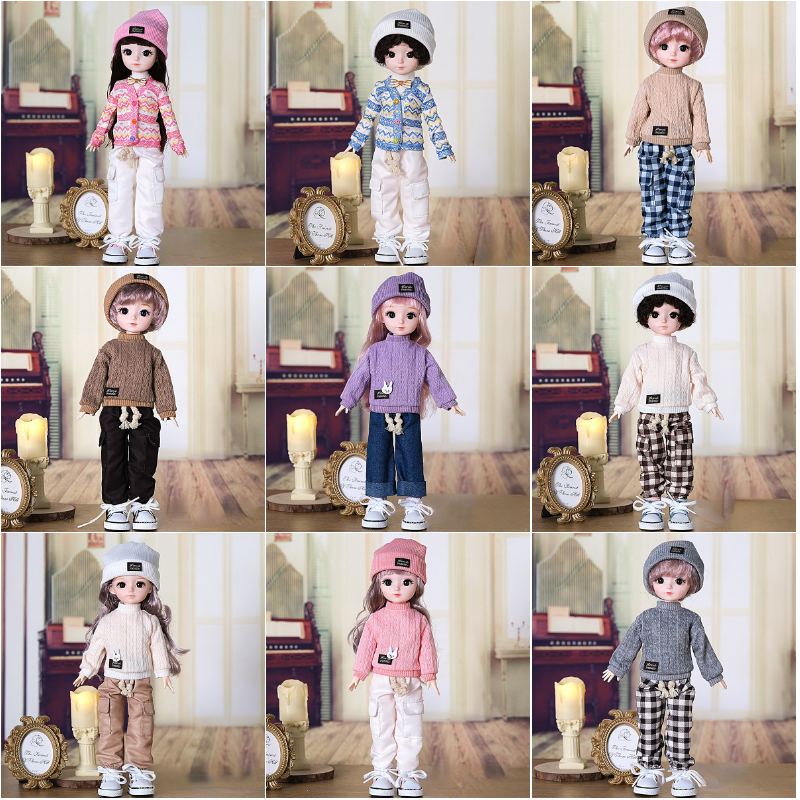 Sweater Pants Hat Socks Set 12.6