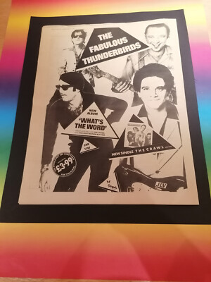 old top music advert from  the fabalous thunderbirds