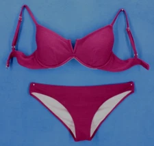 Shade & Shore Underwire Lined Bikini Top and Bottom Set Size M #H2151