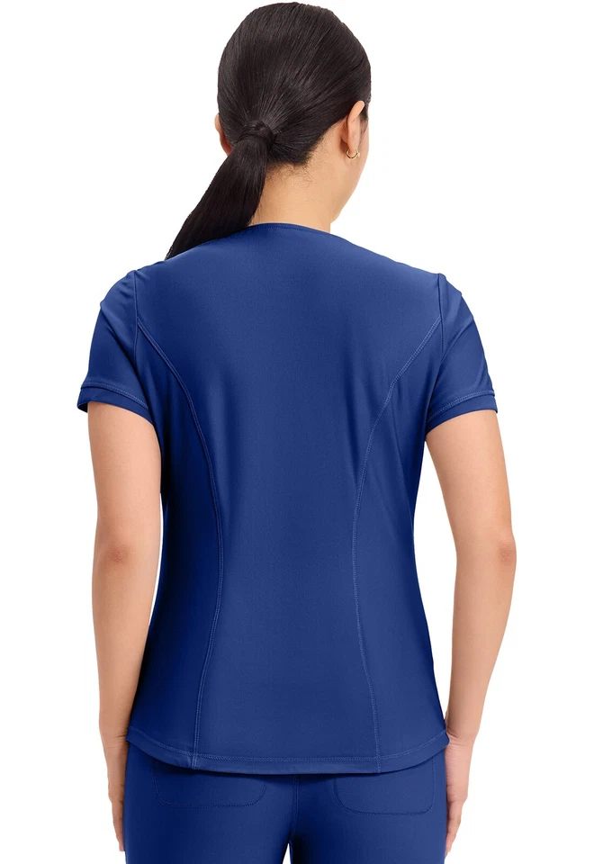 Cherokee Scrubs Form V Neck Top CK840 GAB Galaxy Blue Free Shipping - Image 3 of 4