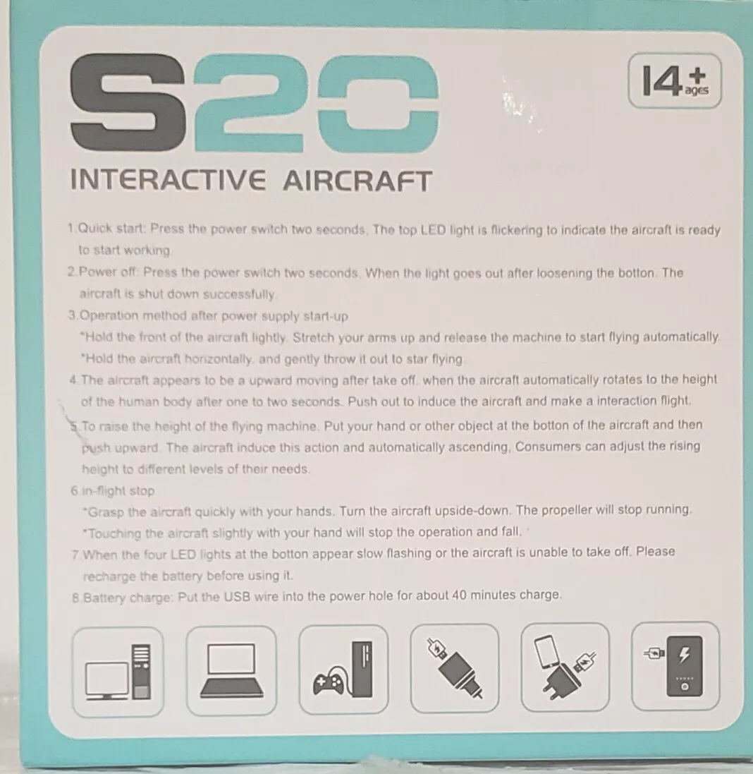 Streetwalk S20 Interactive Aircraft Blue Intelligent Sensing