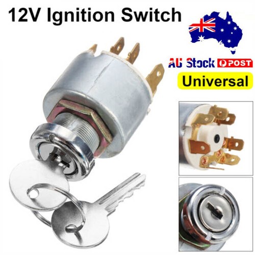 Universal 12V Lock Cylinder Ignition Switch+2 Keys For Lucas SPB501 Car ...