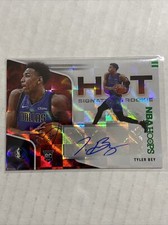 2020-21 NBA Hoops TYLER BEY HOT SIGNATURES SP RC Auto MAVERICKS Checker Board!