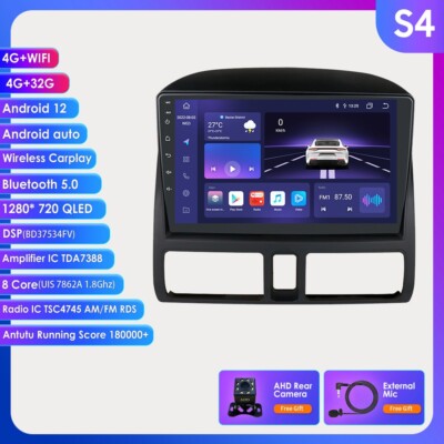 Android Auto 4+32G WIFI USB For Honda CRV 2002-2006 9''Car Radio Navi RDS Camera