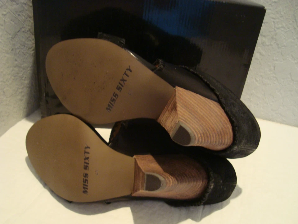 New Miss Sixty Womens Cruella Suede Leather Sandals Shoes Eur 35 US 5 Med - Image 4 of 4