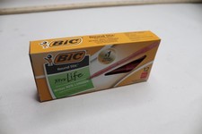 12-Pk BIC Round Stic Xtra Life Ballpoint Pens Medium Point Red 1.0 MM