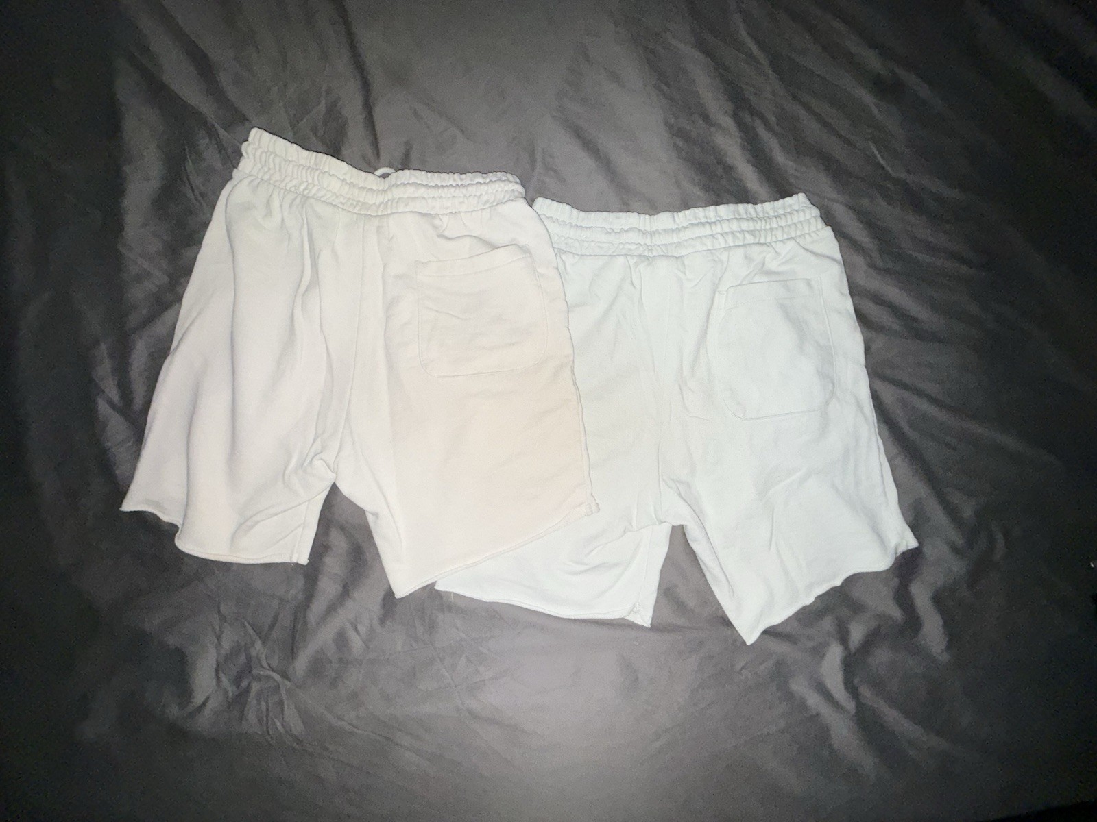 White Cotton/Polyester Drawstring Short Bundle (2… - image 4