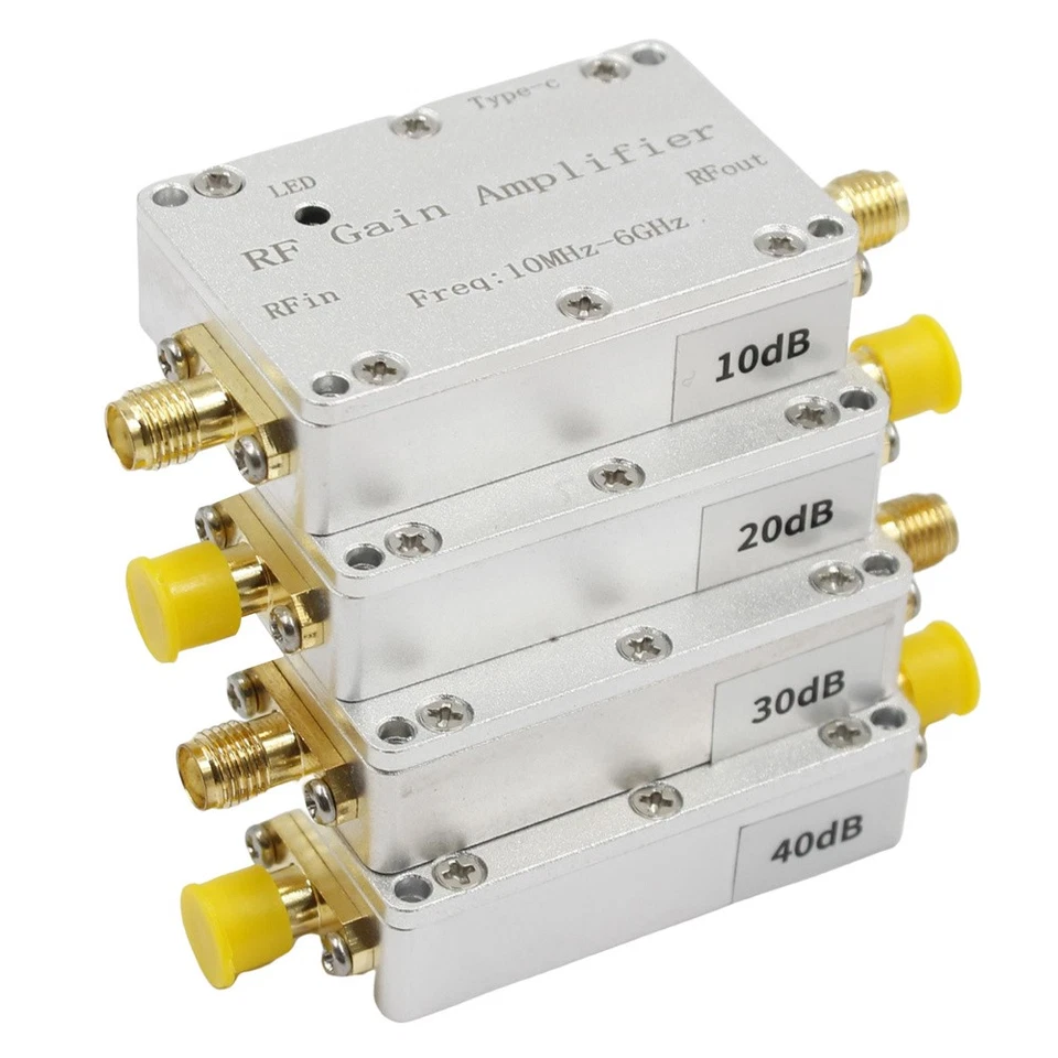 10M-6GHz RF Amplifier 10dB 20dB 30dB 40dB High Gain Push Receiver Amplifier - Image 2 of 4