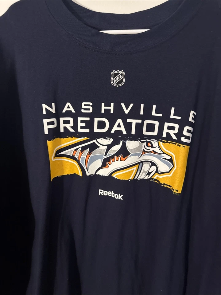 NWOT Reebok Nashville Predators 2XL Long Sleeve Shirt Shea Weber 6 - Image 2 of 4
