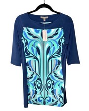 NWT Banana Republic 3/4 Sleeve 60s 70s Retro Print Shift Dress Petite Small S