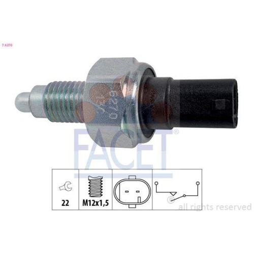 Schalter RüCkfahrleuchte Facet 7.6270 Made In Italy - Oe Equivalent FüR-image