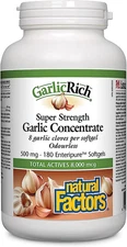 Natural Factors GarlicRich 500mg 180 softgels