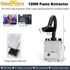 120W Smoke Purifier Fume Extractor Fume Air Triple Filter Absorber Removal US