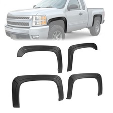Front Rear Fender Flares For 2007-2013 Silverado 1500 Standard Extended Cab