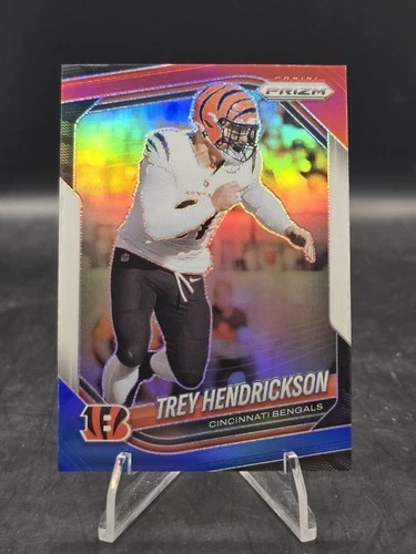 2025 Panini Prizm Football Red White and Blue Trey Hendrickson #291