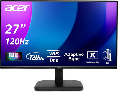 Acer EK271 G Monitor 27 Zoll (69 Cm Bildschirm) Full HD, IPS, 120Hz HDMI, 75Hz V